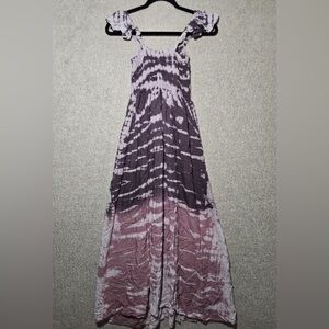 EUC Kiwi & Punch Dress Maxi Sundress Tie Dye Size Medium
